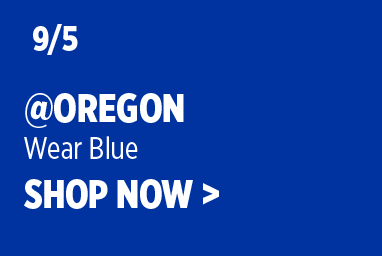 September 5 at Oregon. Wear blue. Shop the Gear Up Blue collection.