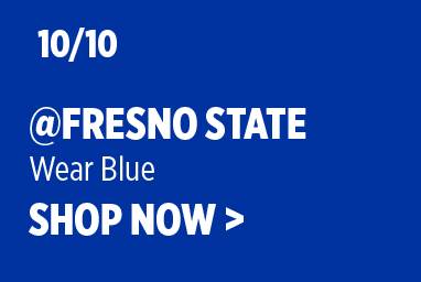 October 10 at Fresno State. Wear blue. Shop the Gear Up Blue collection.