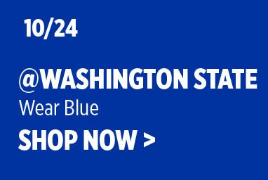 October 24 at Washington State. Wear blue. Shop the Gear Up Blue collection.