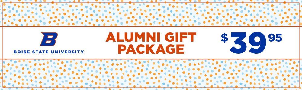 Boise State Alumni gift package banner.