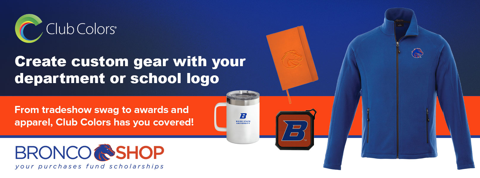 Boise State Club Colors - Customized Apparel and Products
