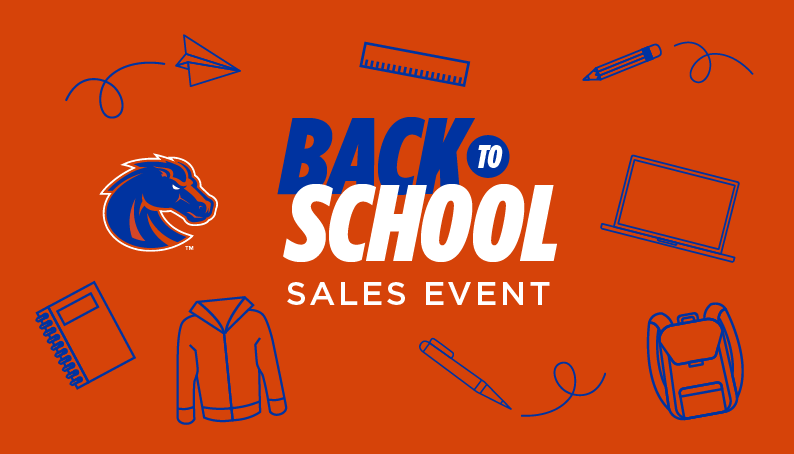 Graphic with school supplies and text reading Back to school.