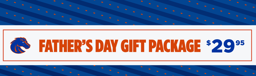 Father's Day gift package banner for Boise State.