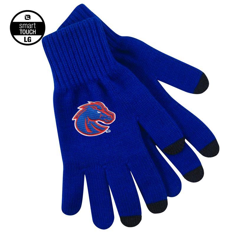 Boise State Knit Gloves, Full-Color Bronco by Logo Fit (SKU 13316600534) Boise State Knit Gloves, Full-Color Bronco by Logo Fit - main view
