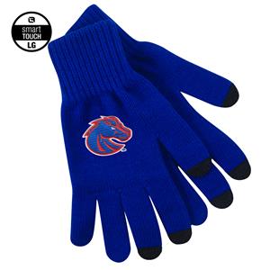 Boise State Knit Gloves, Full-Color Bronco by Logo Fit