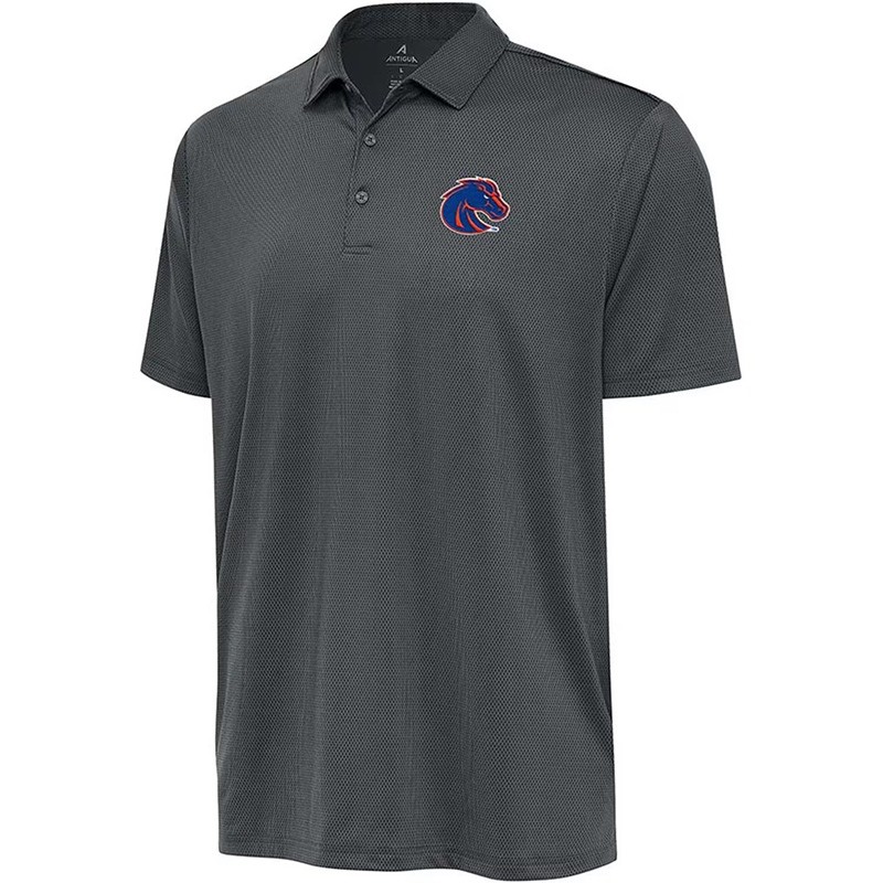 Boise State Polo - Ellipse Bronco Logo Carbon by Antigua (SKU 13499235626) Boise State Polo - Ellipse Bronco Logo Carbon by Antigua - main view