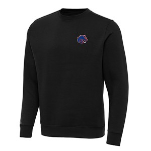 Boise State Tall Crewneck - Victory by Antigua -  black
