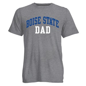 Boise State Dad Tee - Wordmark Arch over Dad by Camp David - main view