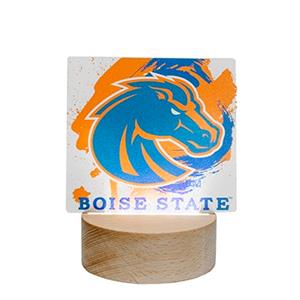 Image of Boise State Illumanation Light Up Acrylic Decor- Paint Splash