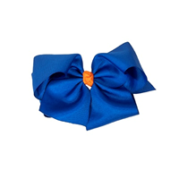 Image of BOISE STATE SOLID COLOR JUMBO HAIR BOW -  royal