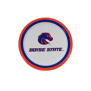 Boise State Party Paper Plate 7 - 12 Ct Royal Blue and Orange by Mayflower Paper Products - main view