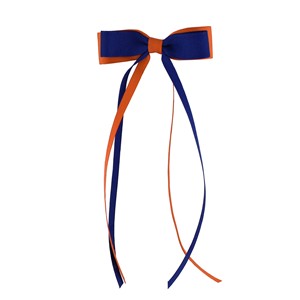 Boise State Hair Bow - Small With Long Tail by Miss Ashley Originals - main view