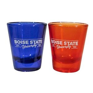 Image of Boise State Shot Glass Color Full Body