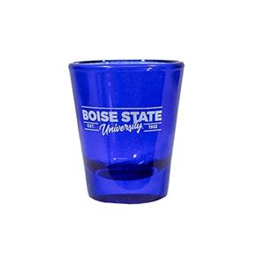 Image of BOISE STATE SHOT GLASS COLOR FULL BODY -  blue