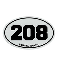Decal 208  Boise Idaho Oval