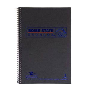 Boise State 1-Subject College-Ruled Spiral Notebook (9.5 x 6.5) - Rectangle Wordmark with Athletic Logo by Roaring Spring -  1