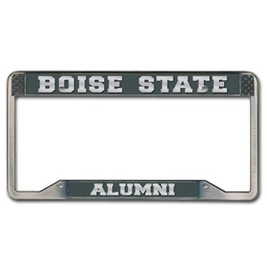 Boise State Alumni License Plate Frame Antq Pewter - main view