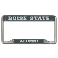 Image of Boise State Alumni License Plate Frame Antq Pewter