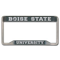Image of Boise State License Plate Frame Pewter Bsu Univ