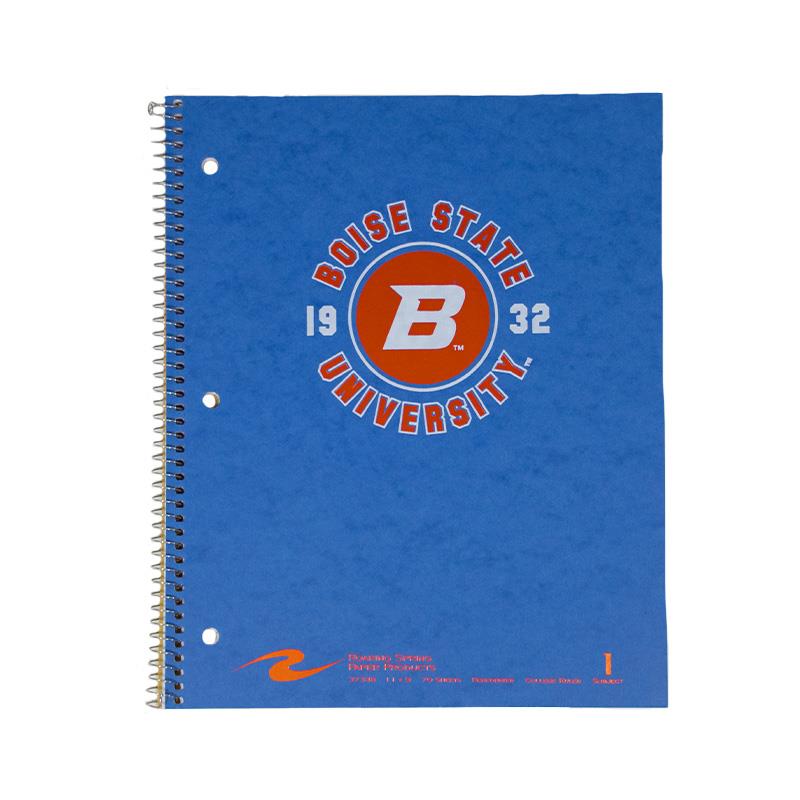 Image of Boise State University Spiral Notebook 1-Subject - Circle B Seal 1932 by Roaring Spring Paper Products (Boise State Blue) (SKU 13371685498) Image of Boise State University Spiral Notebook 1-Subject - Circle B Seal 1932 by Roaring Spring Paper Products (Boise State Blue) (SKU 13371685498)