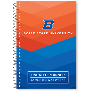 Image of Boise State Undated Planner 8" x 5.5" by Roaring Spring Paper Products