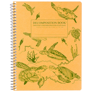 Decomposition Sea Turtles Spiral Notebook, College Ruled, 7.5 x 9.75 - main view