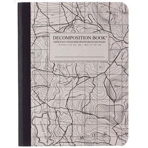 Image of Decomposition Book Composition Notebook - Topographical Map, Grid, 7.5 x 9.75 by Michael Roger