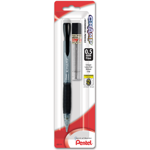 Image of PENTEL CHAMP .5mm PENCIL w/LEAD ASST COLORS CARDED