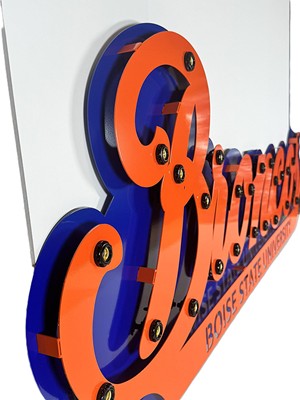 Boise State Lighted Sign - Script Broncos by Gameday Ironworks - 1 (SKU: 13466367650) Boise State Lighted Sign - Script Broncos by Gameday Ironworks - 1