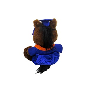Boise State Grad Buster Bronco Plush - Bachelor Cap & Gown by Mascot Factory - 2 (SKU: 13468644549) Boise State Grad Buster Bronco Plush - Bachelor Cap & Gown by Mascot Factory - 2