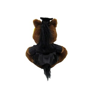 Boise State Grad Buster Bronco Plush - Cap & Gown by Mascot Factory - 2 (SKU: 13468651549) Boise State Grad Buster Bronco Plush - Cap & Gown by Mascot Factory - 2