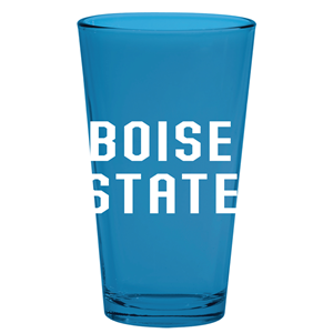 Image of BOISE STATE GLASS PINT BOISE OVER STATE -  royal