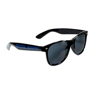 Image of BOISE STATE SUNGLASSES REPEAT LOGO ON SIDES CAMPUS SHADES -  black
