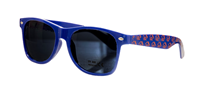 Image of BOISE STATE SUNGLASSES REPEAT LOGO ON SIDES CAMPUS SHADES -  royal
