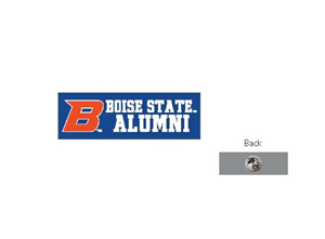 Boise State Alumni B In Rectangle Lapel Pin