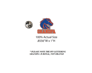 Boise State Grandpa Logo Lapel Pin