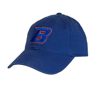 Boise State Hat B Logo Rlx Twl Wordmark Back Royal Value - main view