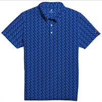 Boise State Polo Vertical Bronco Heads On Royal