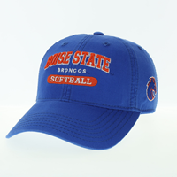 Boise State Hat Wordmark Over Sport- Softball