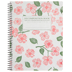 Decomposition Dogwood Spiral Notebook, College Ruled, 7.5 x 9.75 - main view