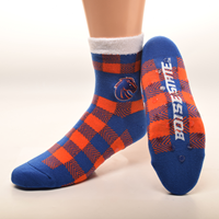Image of Boise State Women Slipper Sock Holiday Sticky Bottoms