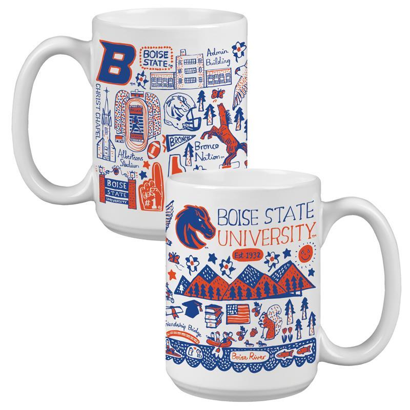 Boise State Mug, Julia Gash Full Wrap by Neil Enterprises (SKU 13011499526) Boise State Mug, Julia Gash Full Wrap by Neil Enterprises - main view