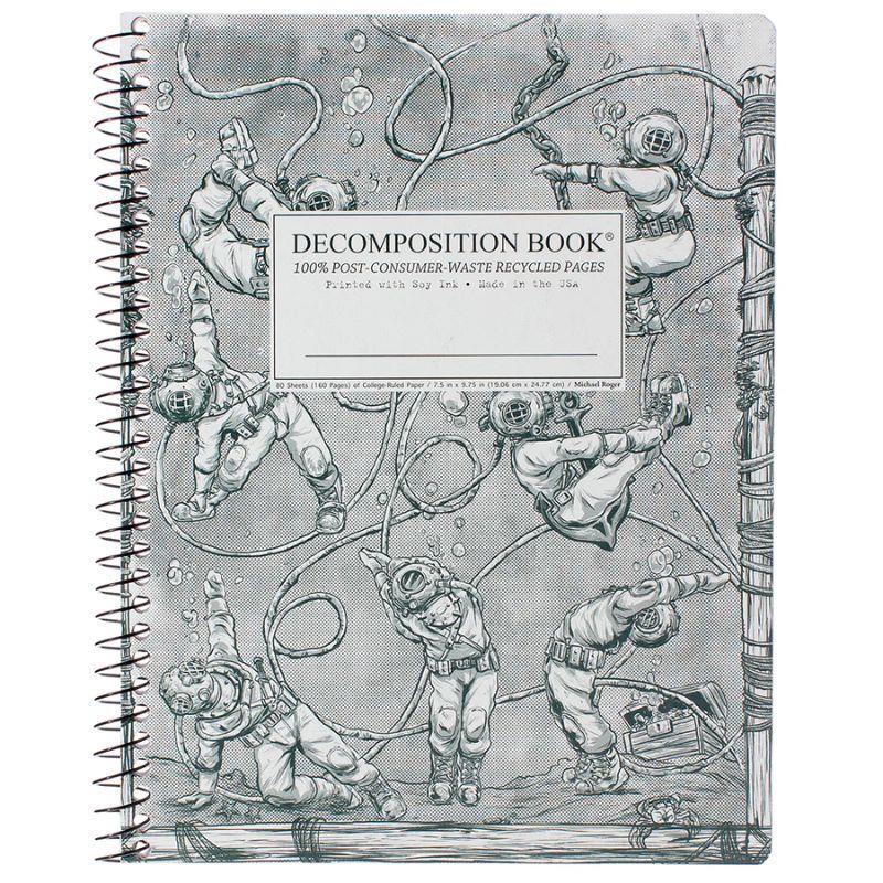 Decomposition Book Spiral Notebook - Deep Stretch, Lined 7.5 x 9.75 by Michael Roger (SKU 13396480498) Decomposition Book Spiral Notebook - Deep Stretch, Lined 7.5 x 9.75 by Michael Roger - main view