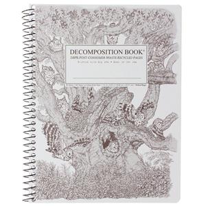 Decomposition Book Spiral Notebook - Screech Owls, College Ruled, 7.5 x 9.75 by Michael Roger