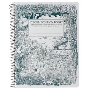 Image of Decomposition Book Spiral Notebook - Gardening Gnomes, College Ruled, 7.5 x 9.75 by Michael Roger