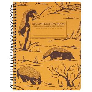 Image of Decomposition Spiral Notebook - Honey Badgers, College Ruled, 7.5 x 9.75 by Michael Roger