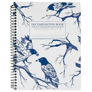 Image of Decomposition Spiral Notebook - Ravens by Michael Roger Inc. (7.5 x 9.75, Lined)