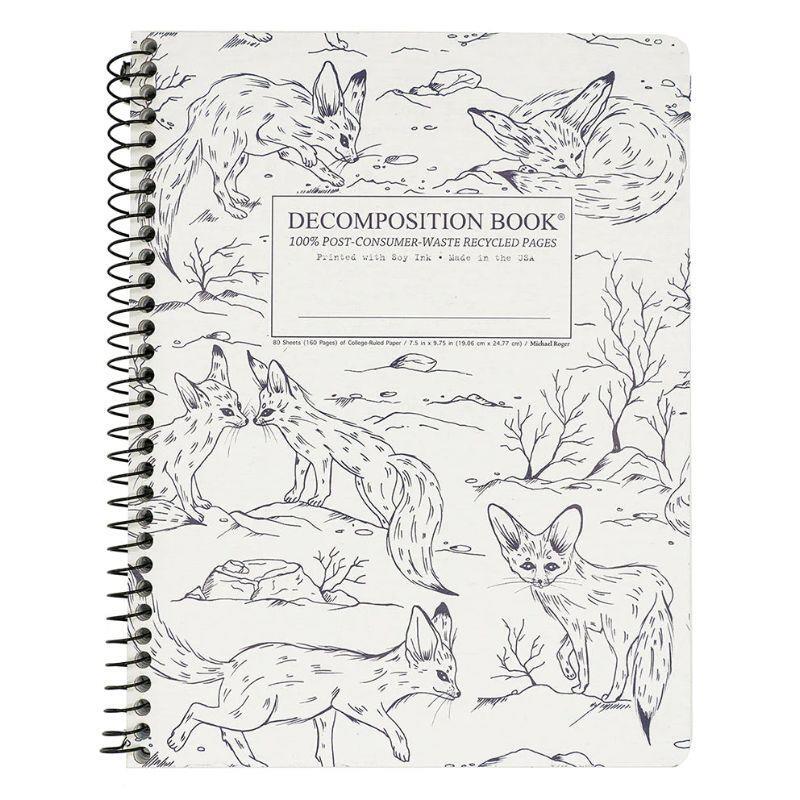 Decomposition Book Spiral Notebook - Fennec Foxes, College Ruled, 7.5 x 9.75 by Michael Roger (SKU 13443900498) Decomposition Book Spiral Notebook - Fennec Foxes, College Ruled, 7.5 x 9.75 by Michael Roger - main view