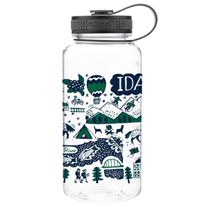 Image of BOISE, ID WATER BOTTLE H2GO by JULIA GASH