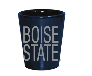 Image of Boise State Shot Glass Boise State In Silver Lustre